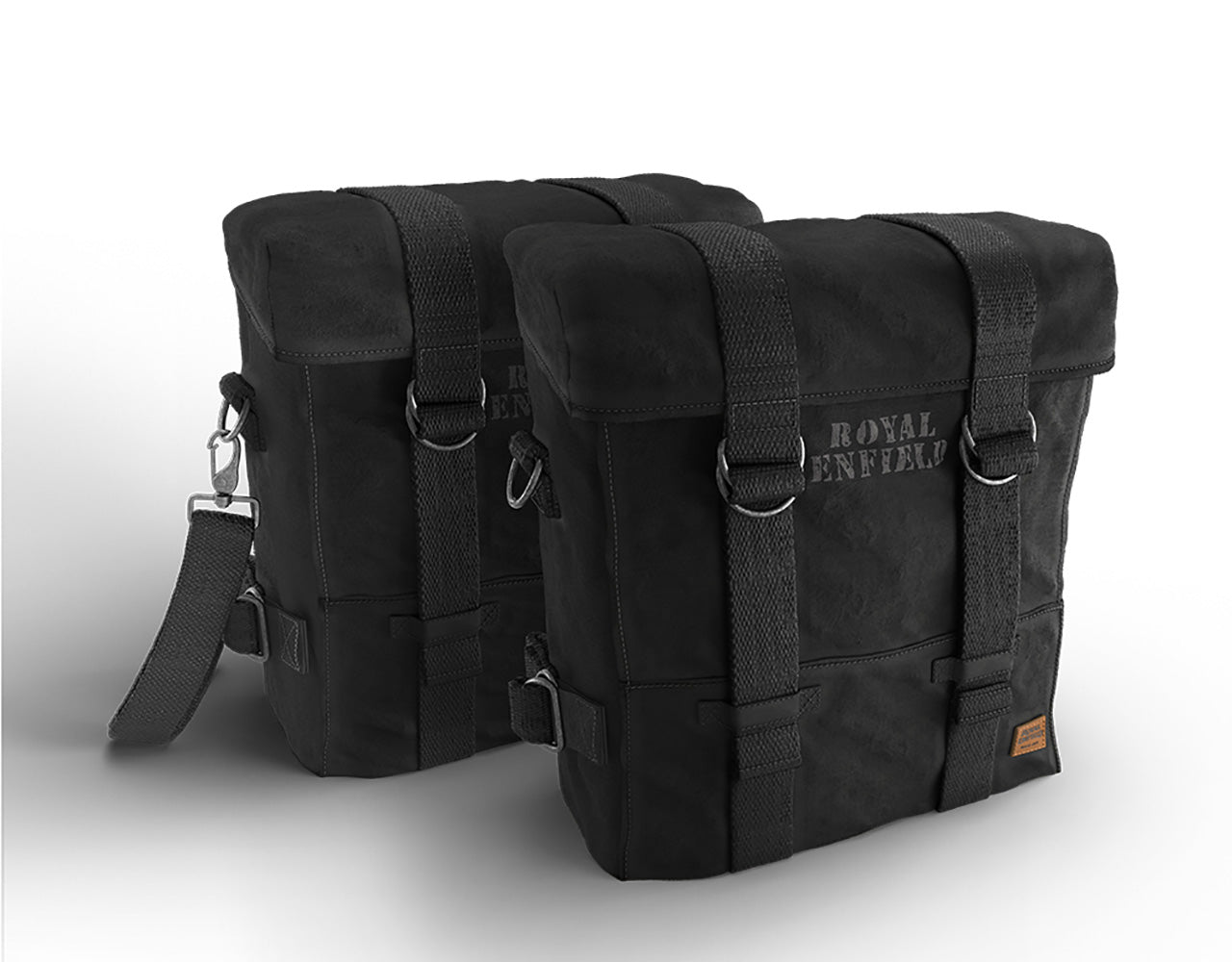 Coppia Borse Canvas Military Black