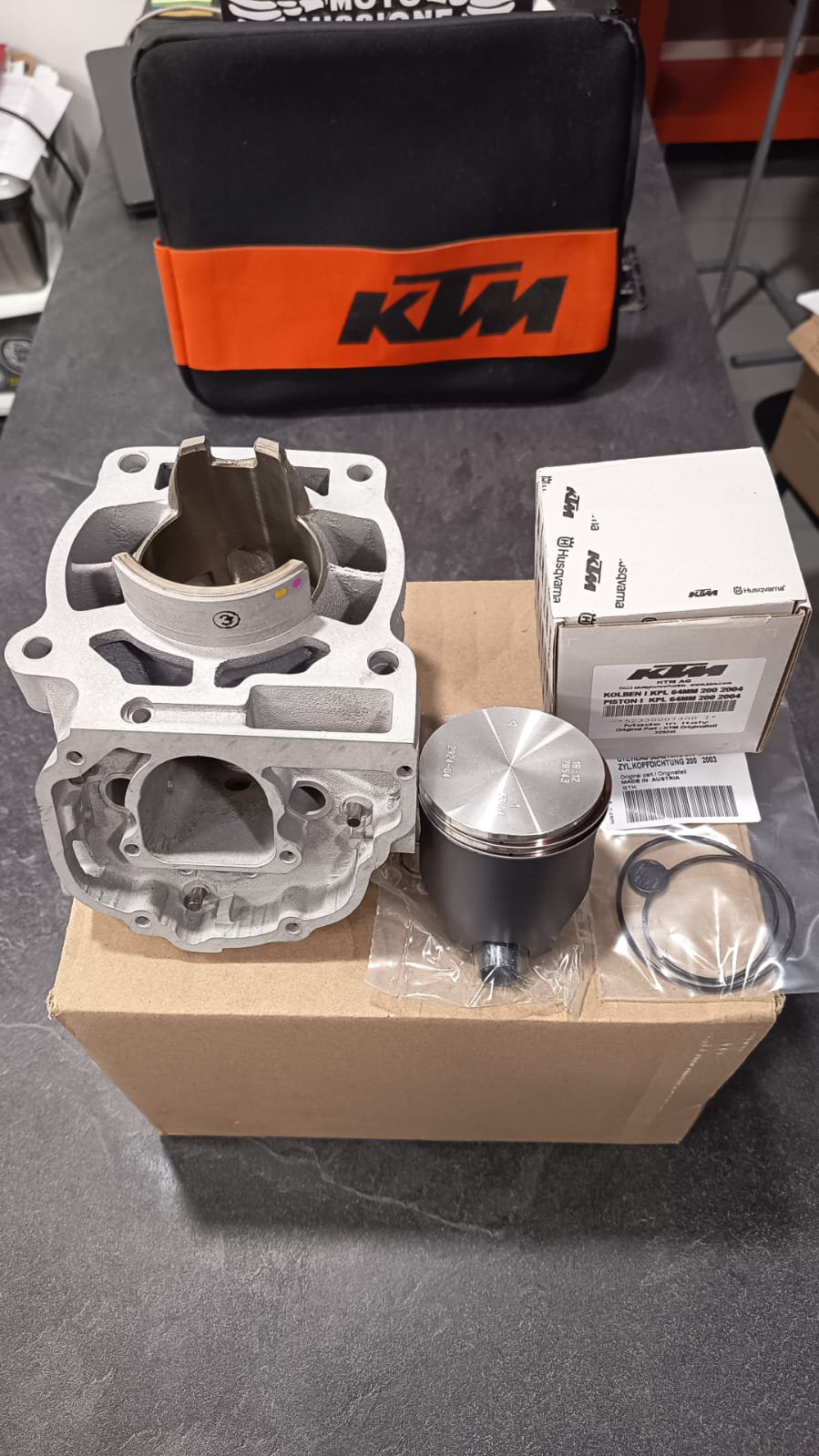 52330038300-KIT CILINDRO & PISTONE KTM 200 EXC '2010-16