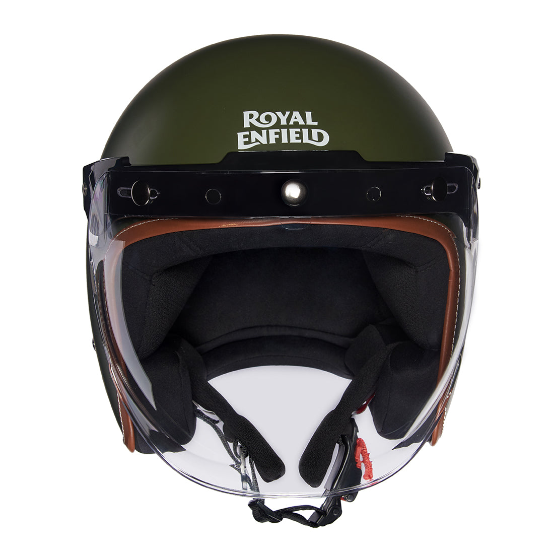 Casco Royal Enfield Verde Opaco