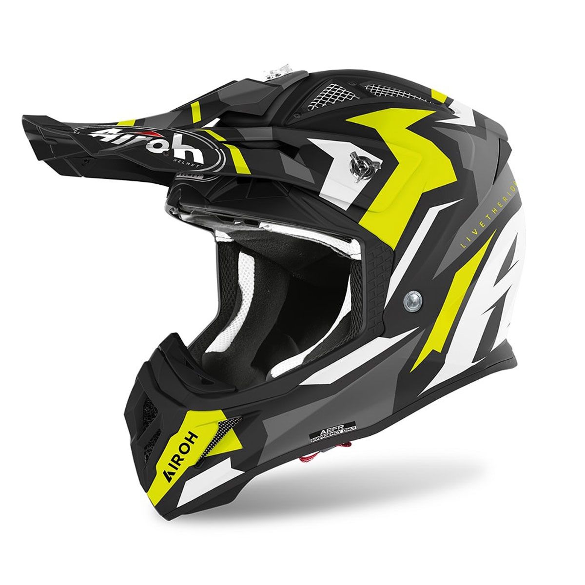Casco Airoh Aviator Ace Swoop Yellow Matt