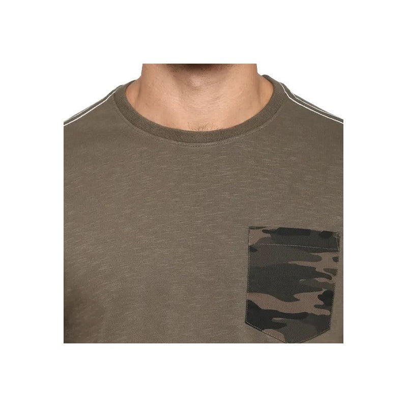 T-shirt Con Taschino Dark Olive