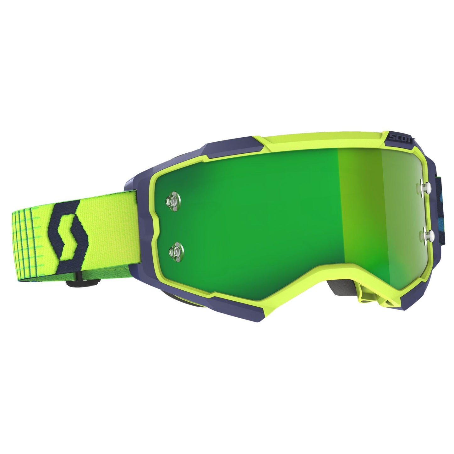 Goggle Fury Blue/Yellow Green Chrome