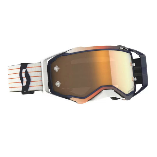 Goggle Prospect Amplifier Gold Chrome Works Blu/Bianco