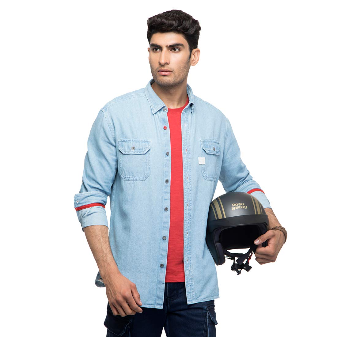 Camicia Shirt Classic Denim Mid Blue