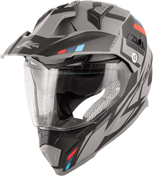 Casco Enduro Kv30r Grayer Gri/ner