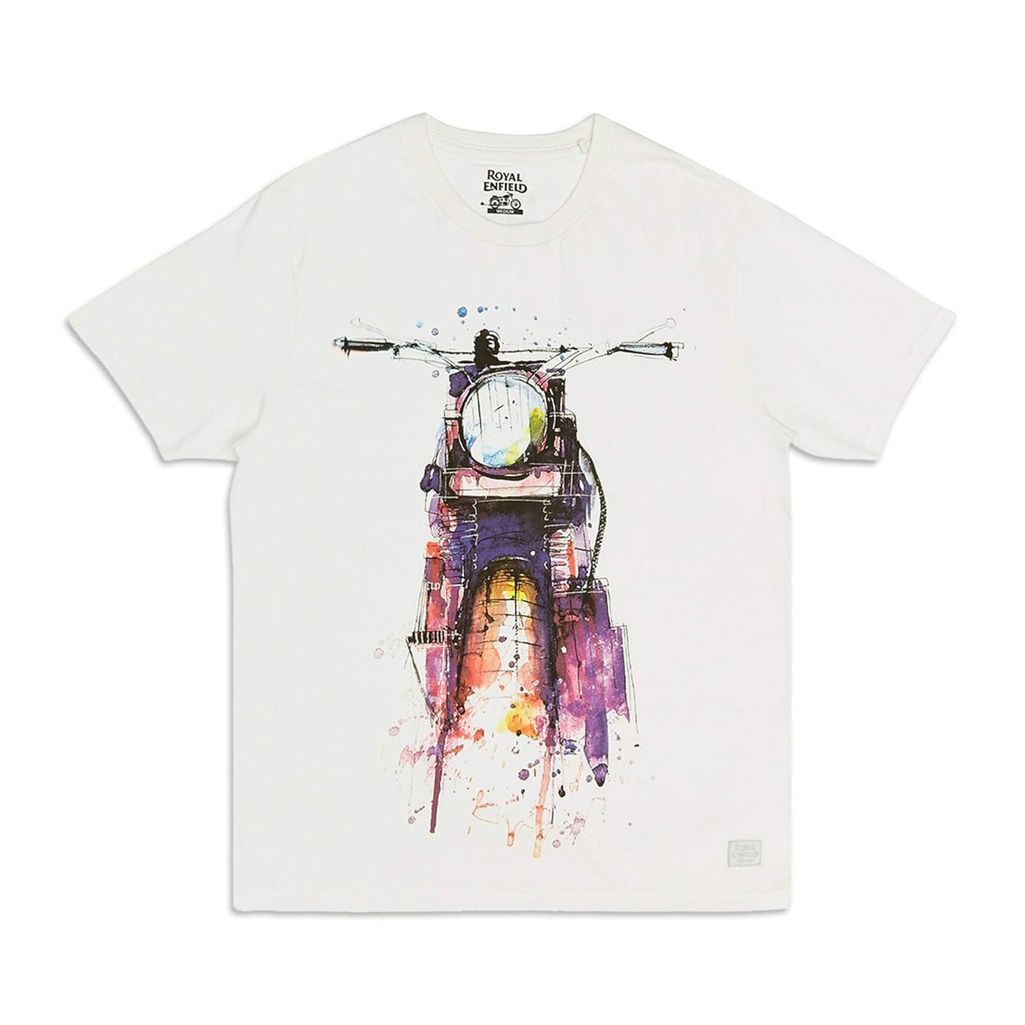 T-shirt Disegno A Colori Classic Bianca