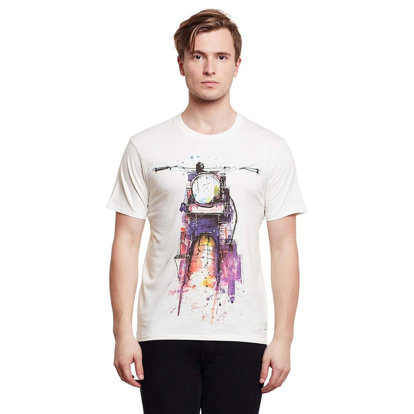 T-shirt Disegno A Colori Classic Bianca