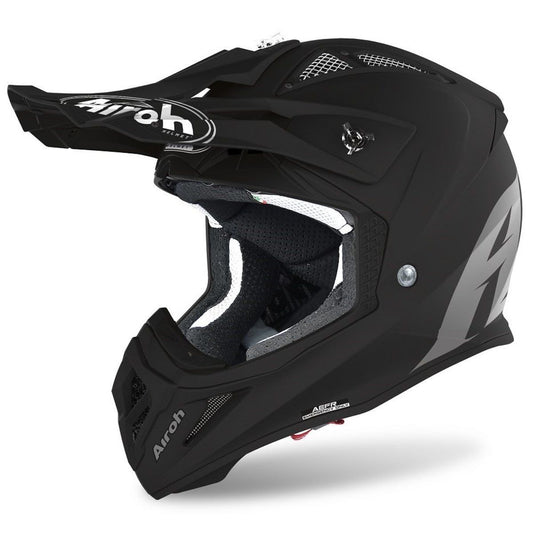 Casco Airoh Aviator Ace Color Black Matt