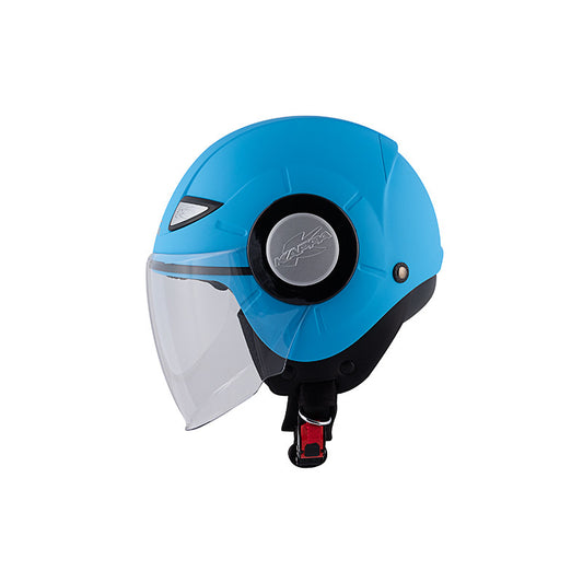 Casco Junior Jet Kj05 Azzurro Pastello