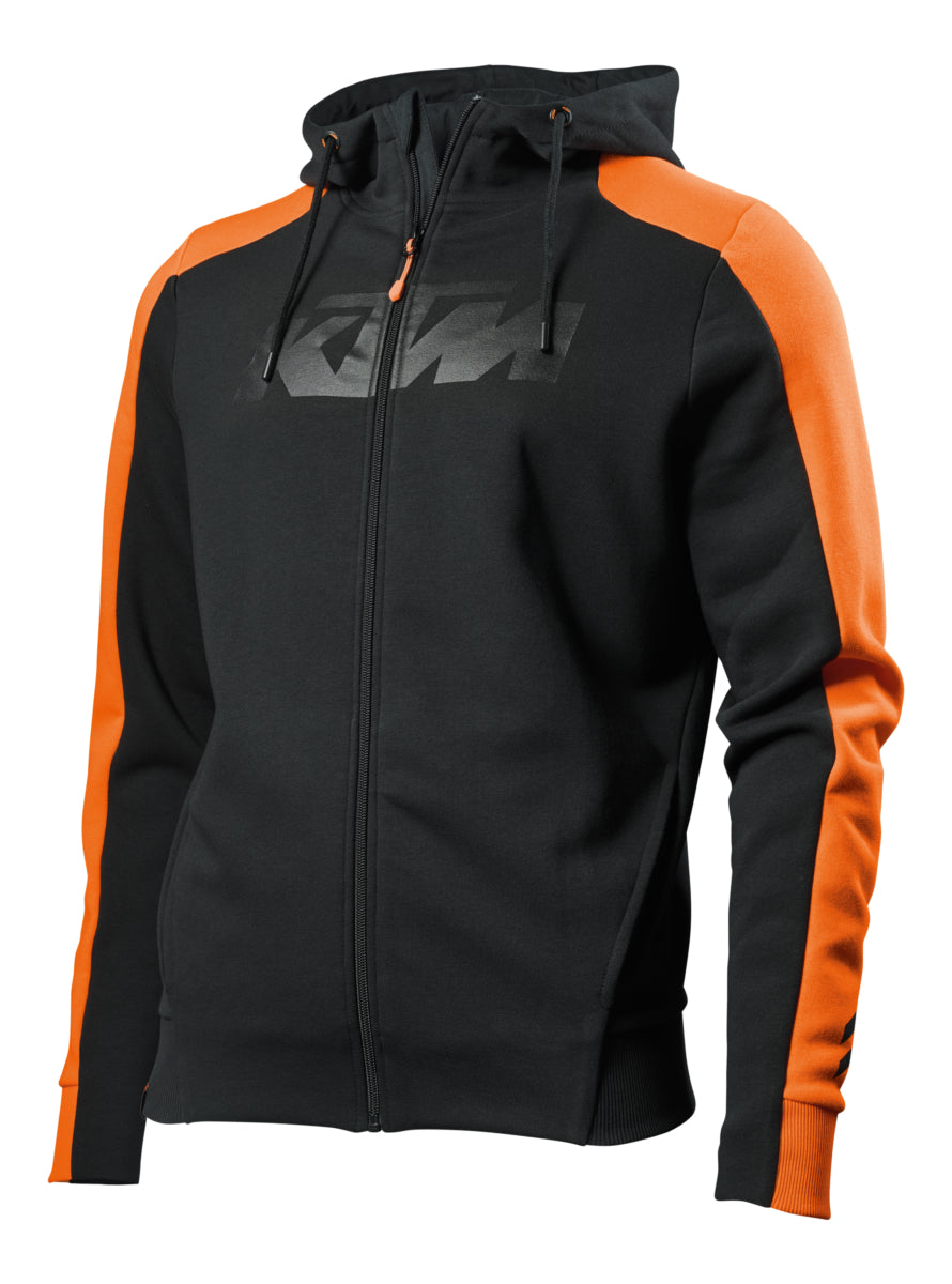 Pure zip hoodie black