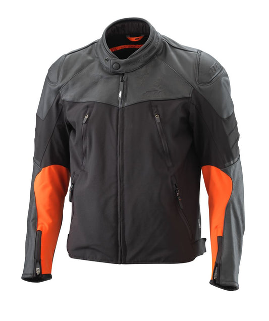 Tension leather jacket